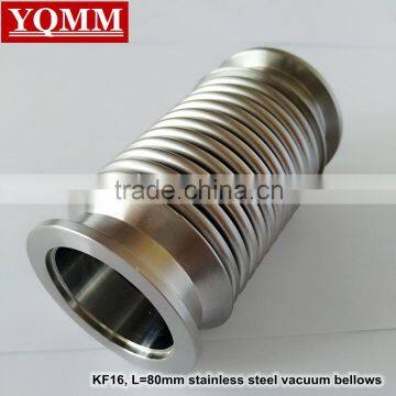 KF16, L=80mm stainless steel vacuum bellows