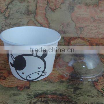 Ice Cream Paper Cup With Plastic Dome Lid photo-2
