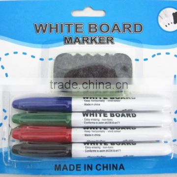 white board marker with eraser ,cheap marker set