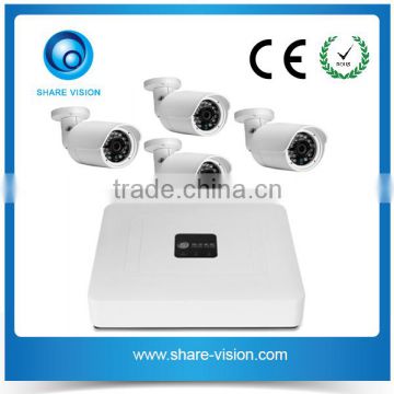 best selling products 4ch h.264 outdoor 720p poe ip camera nvr kit