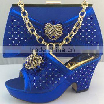 New fashion trend women shoes match bag in wonderful design for party ME3309