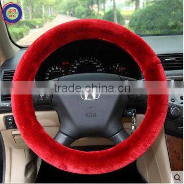 Hot sell !! High quality factory price red steering wheel cover manufacturer