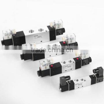 Best price 4v series 3 position 5 way 4v210 310 410 single acting solenoid valve air valve