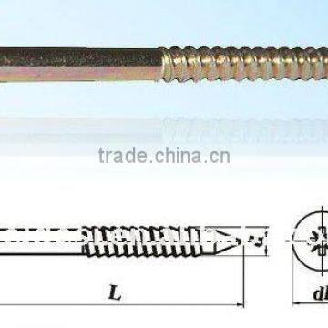 cuntersunk head nylon nails yellow zinc plated