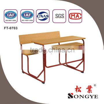 (Furniture)Hot Sale !DOUBLE DESK AND CHAIR/SCHOOL FURNITURE /STUDENT /STUDY /UNIVERSTY/STEEL