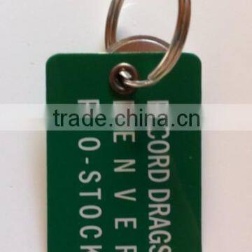 Mini keychain, metal small tag, customized aluminum plate