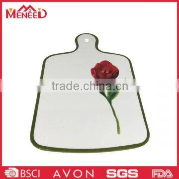 Red rose print melamine cutting board plastic