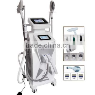 Multi-function e-light&opt hair removal machine, laser skin care system , no pain RF acne removal device