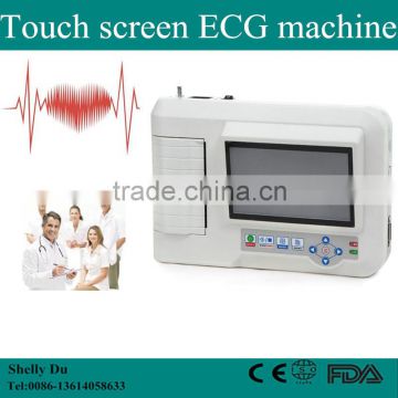 CE&ISO Best Price Portable Color screen 3 Channel Electrocardiograph ECG Machine with Software EKG Machine-EKG-903BS-Shelly