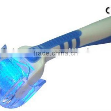 2011 portable led light micro needle skin Derma roller for wrinkle and hair removal