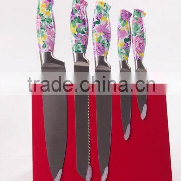 kitchen knife set with Magnetic knife Rack