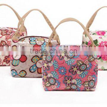 China Made Good Quality Flower Pattern Series Canvas Lunch Bag Home Use for Office photo-2