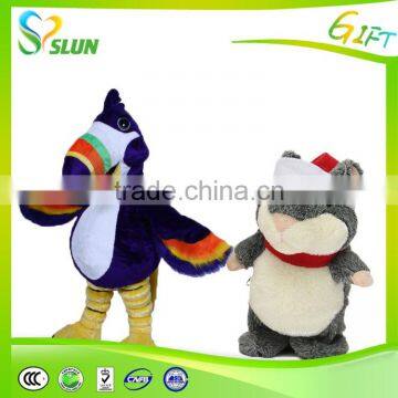 Customized Hot Selling Funny Beautiful Blue Mascot Plush Toys photo-6