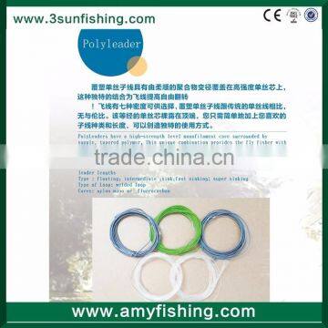 high quality hand made Monofilament core fly fishing polyleader