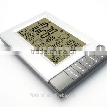 433MHz Wireless RF RCC Weather Station With Indoor Outdoor Thermometer Hygrometer Sauna Temperature Clock 3 Transmitters photo-6