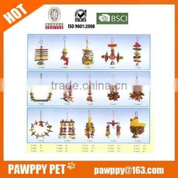 2015 hot sale plastic hanging bird toys