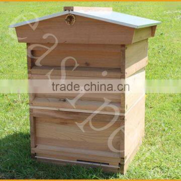 National Bee Hive Gabled Roof Cedar New 2 Super 1 Brood Beekeeping Beehive