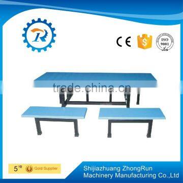 Wooden Furniture Dining Room Rectangle Table and Bench for School Canteen