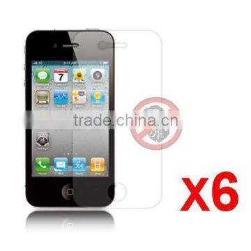 6X Matte Screen Protector Cover for Apple iPhone 4S 4G 4