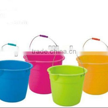 colorful,hot selling plastic water bucket no lid