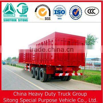 Enclosed Box Semi-Trailer/Curtin Side Trailer For 20-60 Tons Heavy Duty Transport photo-3