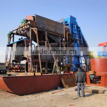 Bucket and Chain Equipment of Gold Extraction Overwater