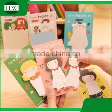 promotional wholesale office stationery mini portable cartoon gracebell sticky note