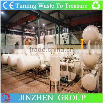 100% Environmental and Higher Quality PLC Continuous Used Tyre Recycling Plant