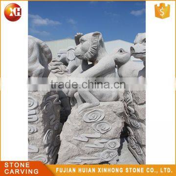 High Quality Cute Beautiful Granite Carving Garden Stone Monkey Statue photo-4