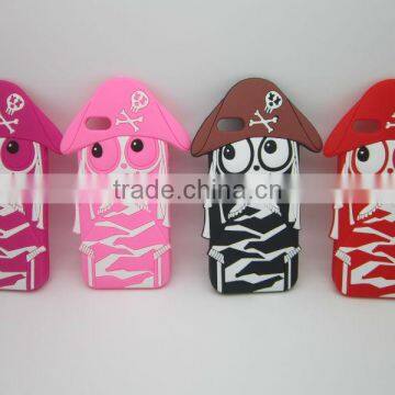 Human Skeleton Design Silicone Cellphone Case for Iphone