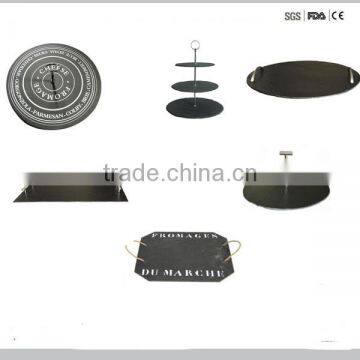 elegant natural slate tray with rough edge best for promotion