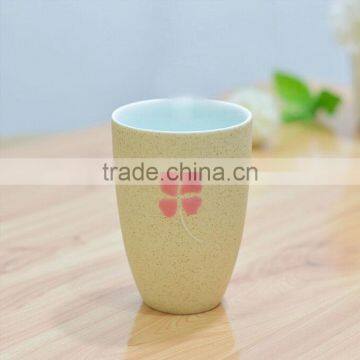 Haonai High Quality Lucky Clover Decal Ceramic Mug With Handle photo-2