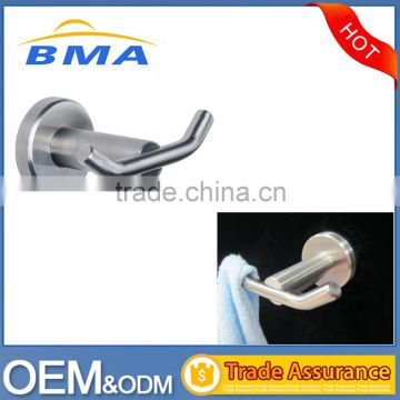 Bathroom Accessories Stainless Steel 304 Robe Hook With Two Hook