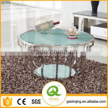 Living Room Furniture Round Glass Mirrored Coffee Table C391