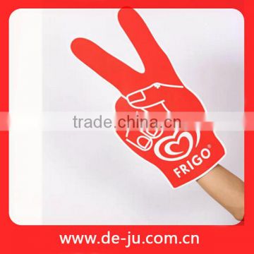 Two fingers red EVA sports fans victory EVA hand