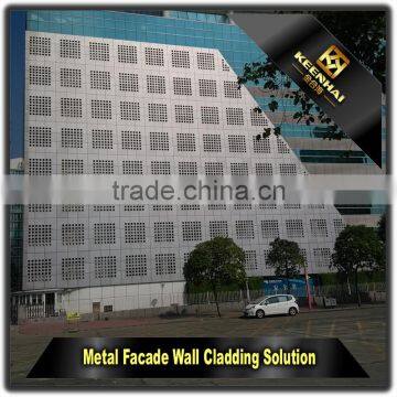 Architectural Laser Cutting Aluminium Perforated Facade Panel for Decor photo-3
