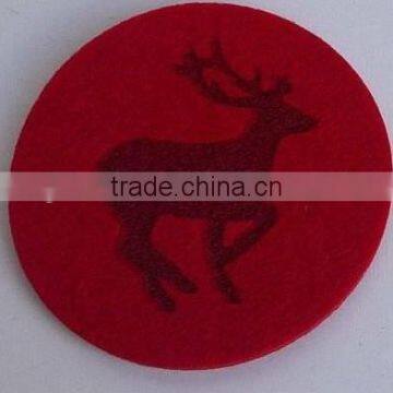 Cup Mat,Felt Flower Coaster photo-2