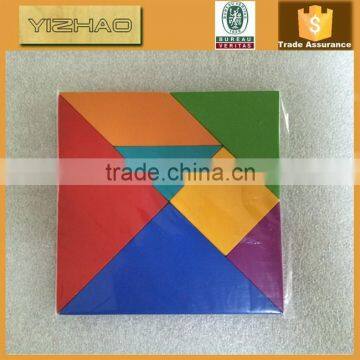 Wooden toy tangram,wooden puzzle toys factory