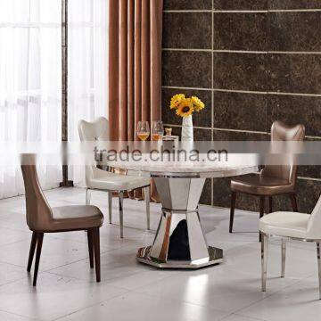 Marble Round Dining Table Designs Handware Base