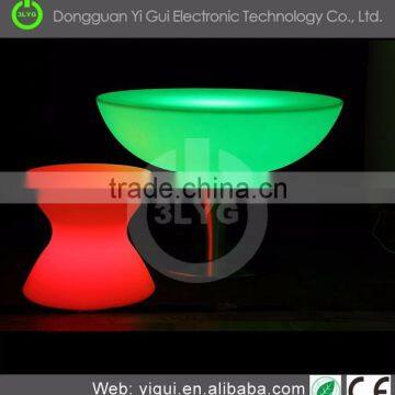 Wedding Event Dining Using Led Light up Cube Table With Glass photo-6