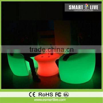 illuminated furniture modern led sofa color change for bar solar lighting components