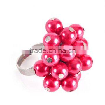 Hot sell trendy pearl finger ring