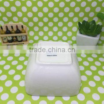 Stocked White Porcelain Square Dish/food Dish/rice Dish/salad Bowl photo-3