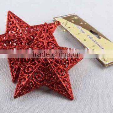 2PC Christmas Decoration Hollow Pentagram Christmas Ornaments Pendant photo-4
