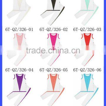 Children Knit Cotton Girls Boutique Leggings Smal Polka Dot Elastic Waist Pant photo-5