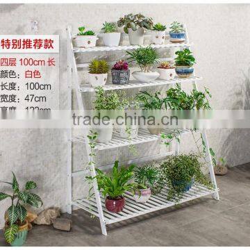 High Quality Wooden Folding Flower Shelf photo-6