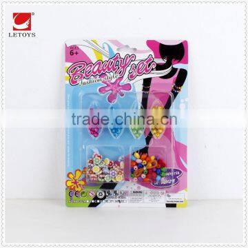 kids plastic fashion jewelry toys DIY beads toys set