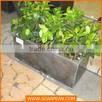 Latest Outdoor Decorative Fiberglass Giant Flower Pot photo-4