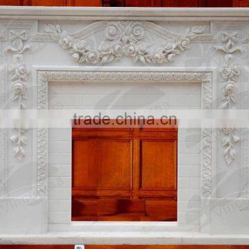 High Quality Antique Marble Fireplace Mantels For Sale With Low Price photo-2
