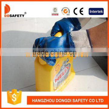 DDSAFETY 2017 Cotton Lined With Blue Nitrile Gloves photo-2